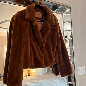 Cozy BlankNYC coat in Caramel